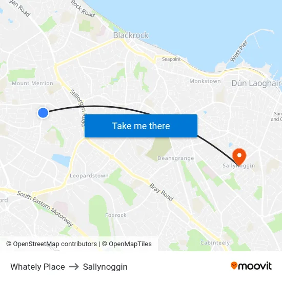 Whately Place to Sallynoggin map