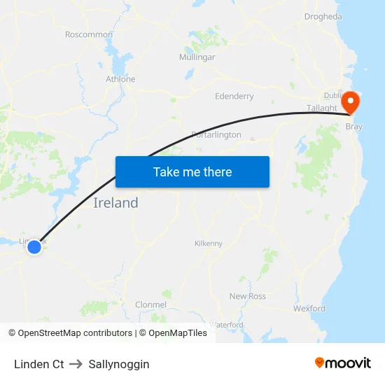 Linden Ct to Sallynoggin map