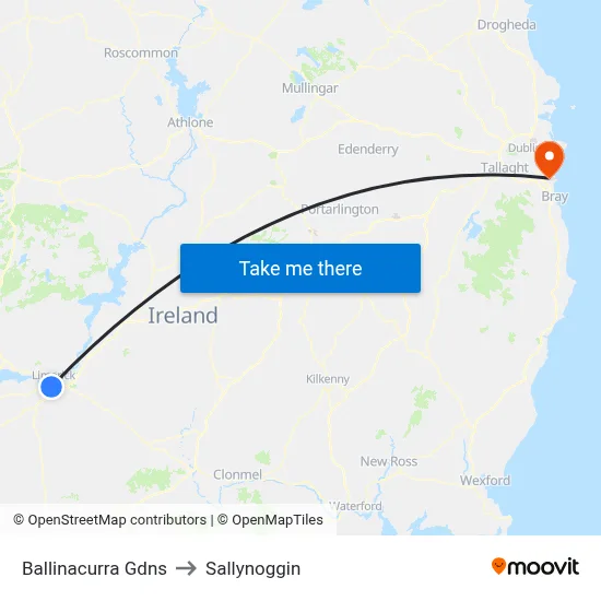 Ballinacurra Gdns to Sallynoggin map