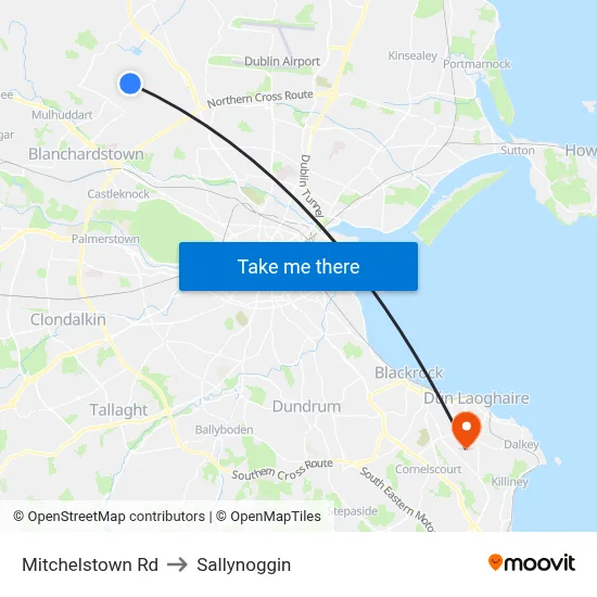 Mitchelstown Rd to Sallynoggin map