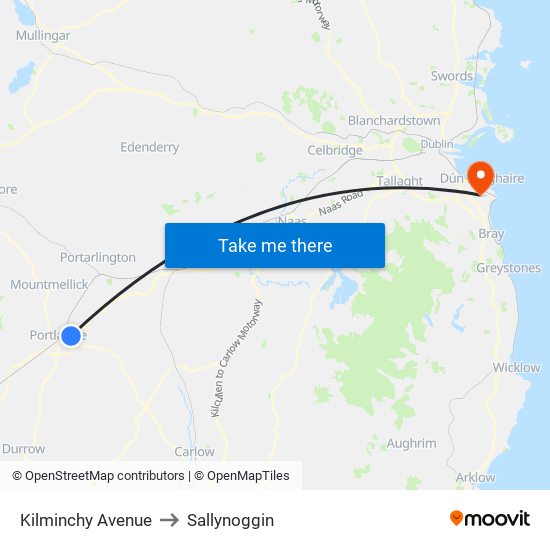 Kilminchy Avenue to Sallynoggin map