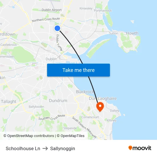 Schoolhouse Ln to Sallynoggin map