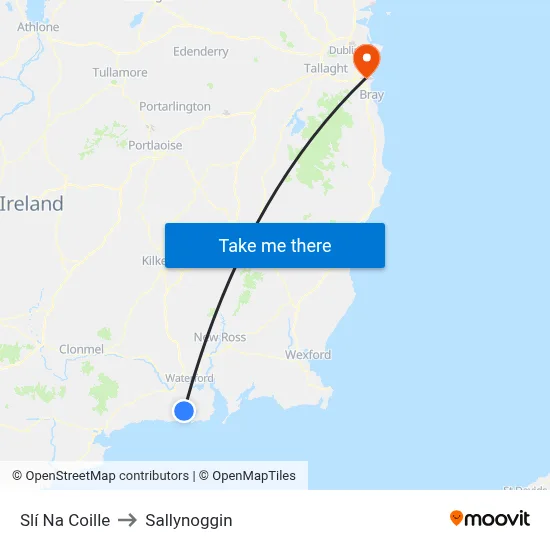 Slí Na Coille to Sallynoggin map