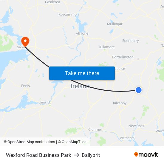 Wexford Road Business Park to Ballybrit map