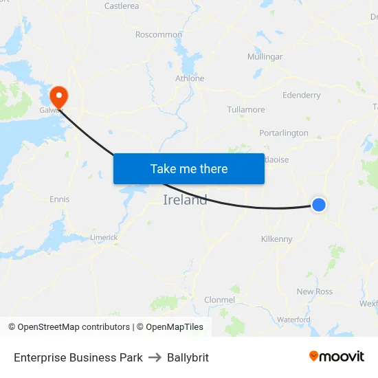 Enterprise Business Park to Ballybrit map