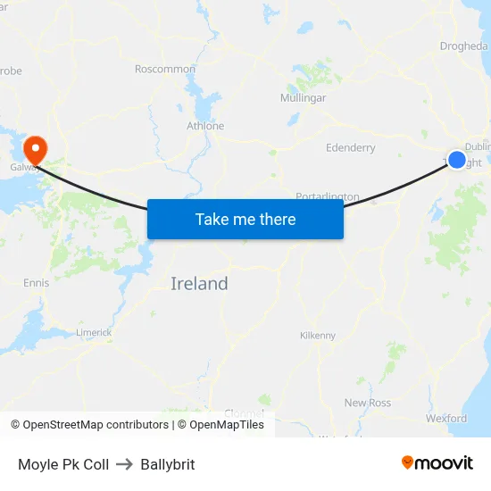 Moyle Pk Coll to Ballybrit map