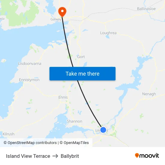 Island View Terrace to Ballybrit map