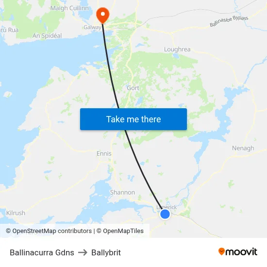 Ballinacurra Gdns to Ballybrit map