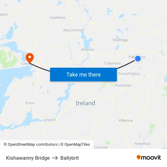 Kishawanny Bridge to Ballybrit map