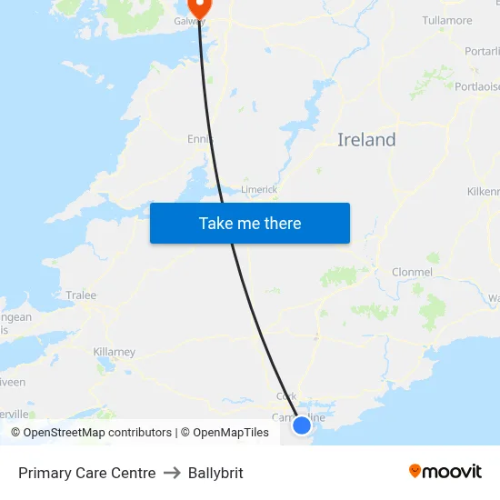 Primary Care Centre to Ballybrit map