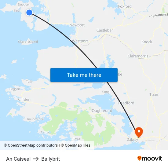 An Caiseal to Ballybrit map