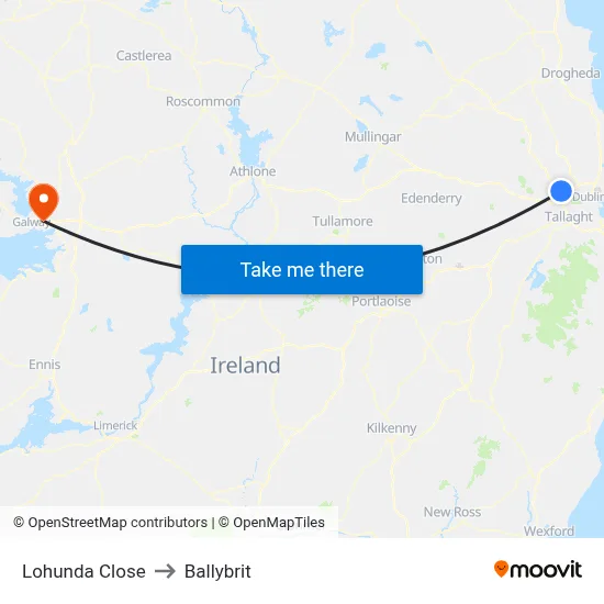 Lohunda Close to Ballybrit map