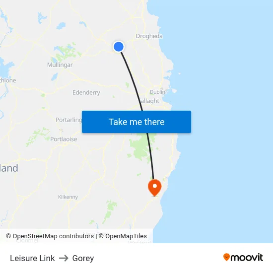Leisure Link to Gorey map