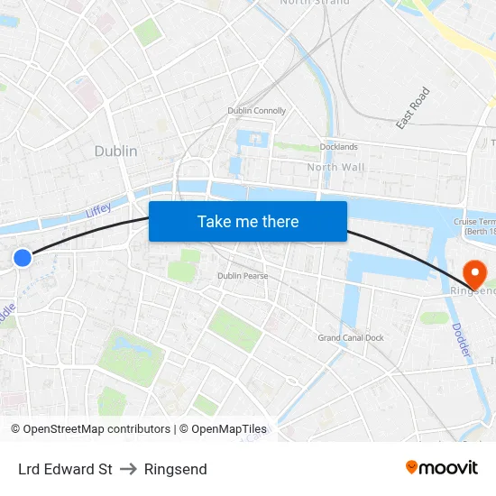 Lrd Edward St to Ringsend map