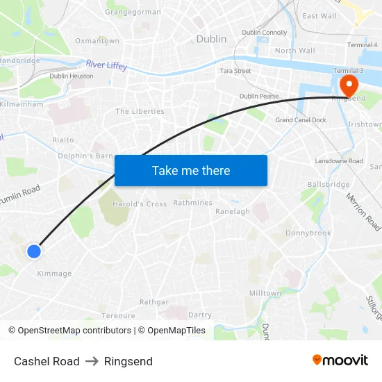 Cashel Road to Ringsend map