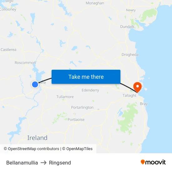 Bellanamullia to Ringsend map