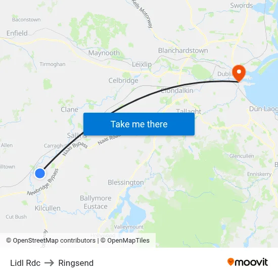 Lidl Rdc to Ringsend map