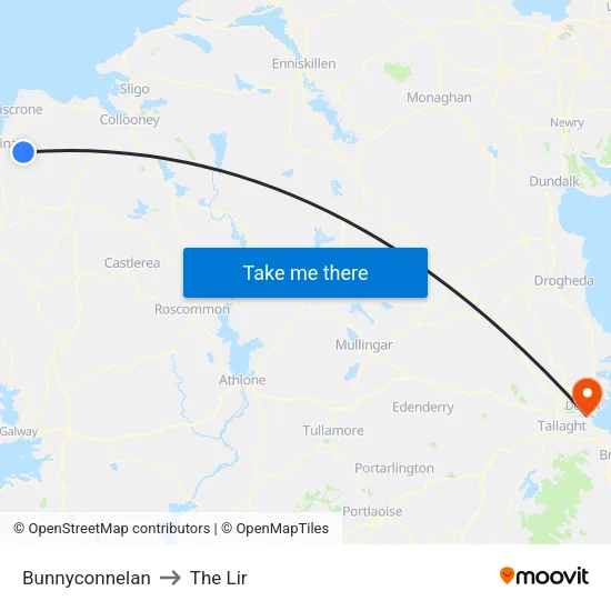 Bunnyconnelan to The Lir map