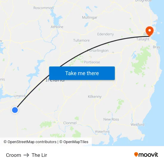 Croom to The Lir map