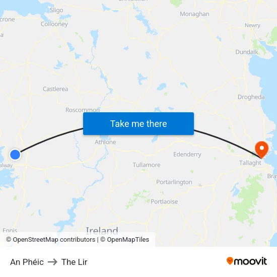 An Phéic to The Lir map