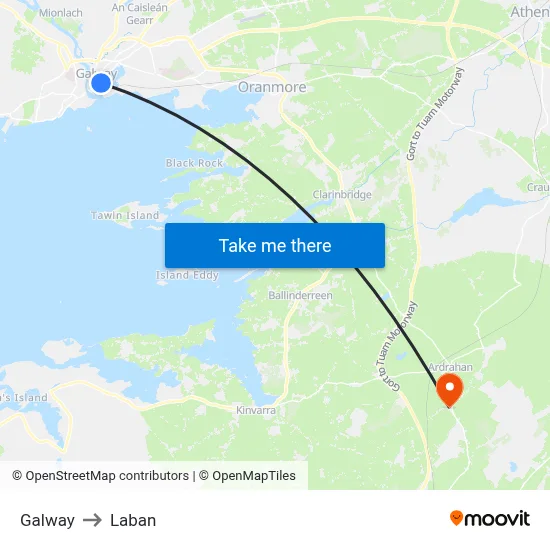 Galway to Laban map