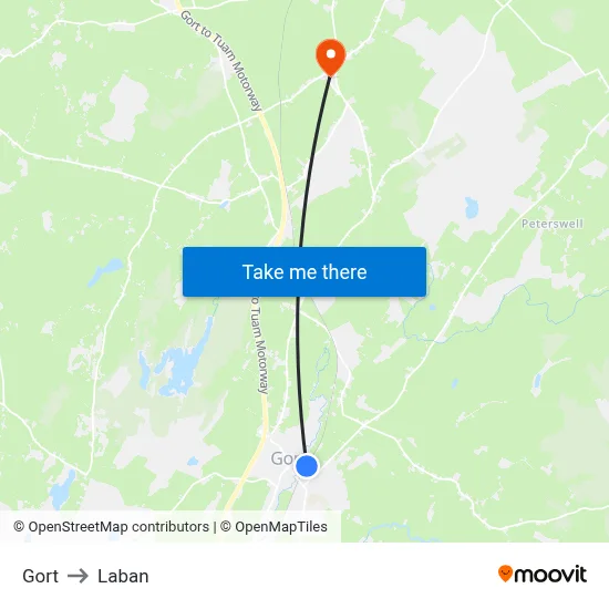 Gort to Laban map