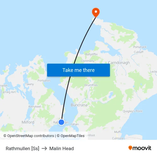 Rathmullen [Ss] to Malin Head map