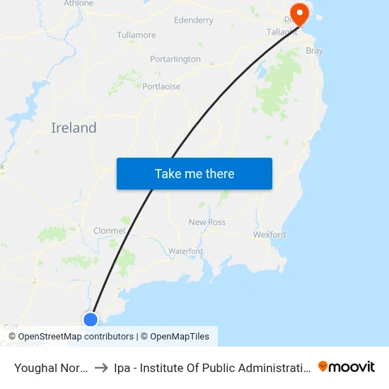 Youghal North to Ipa - Institute Of Public Administration map