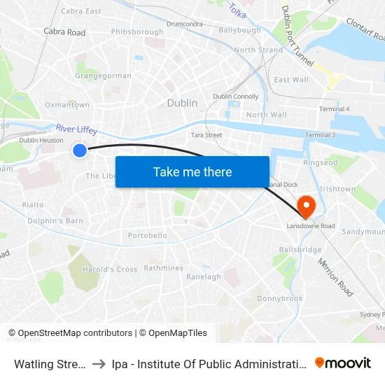 Watling Street to Ipa - Institute Of Public Administration map