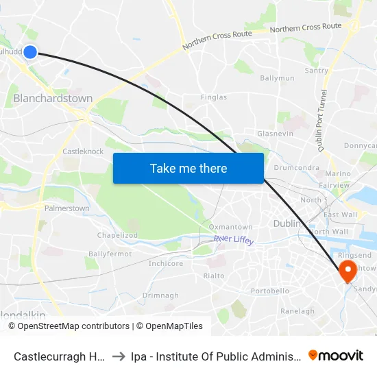 Castlecurragh Heath to Ipa - Institute Of Public Administration map