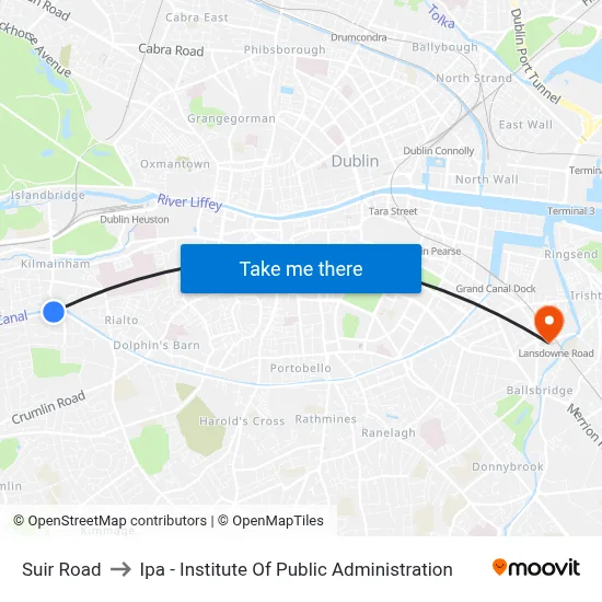 Suir Road to Ipa - Institute Of Public Administration map
