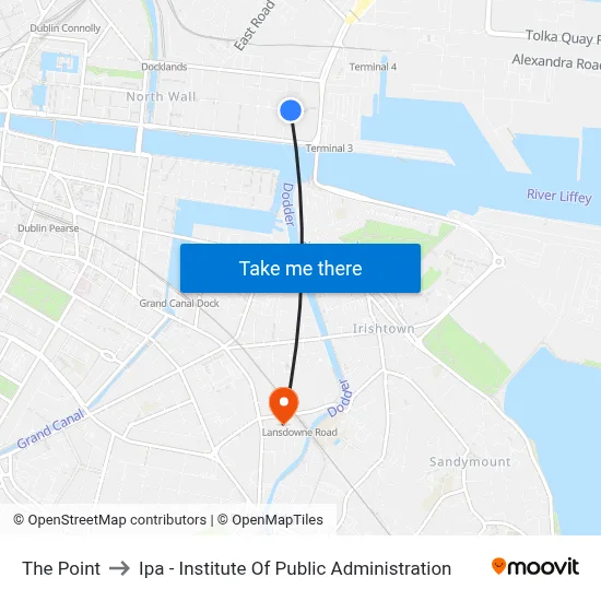The Point to Ipa - Institute Of Public Administration map