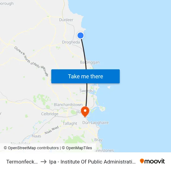 Termonfeckin to Ipa - Institute Of Public Administration map