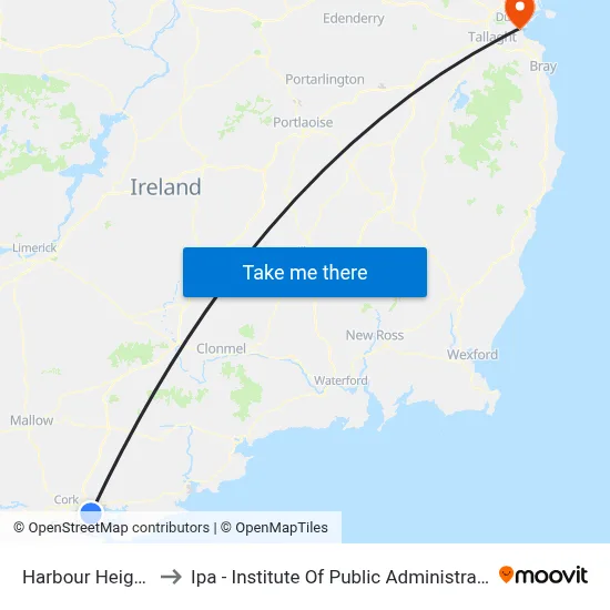 Harbour Heights to Ipa - Institute Of Public Administration map