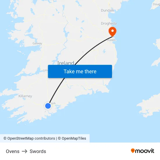 Ovens to Swords map