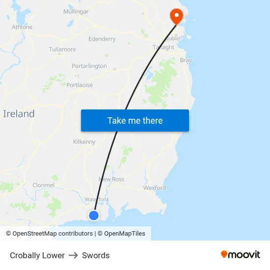 Crobally Lower to Swords map