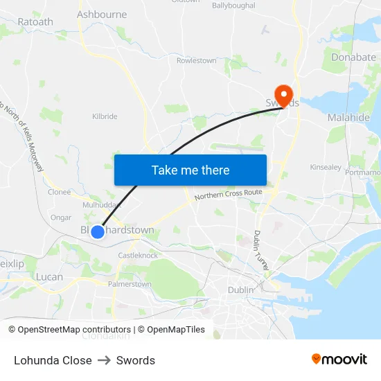 Lohunda Close to Swords map