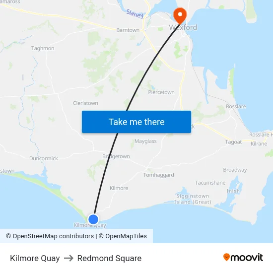 Kilmore Quay to Redmond Square map