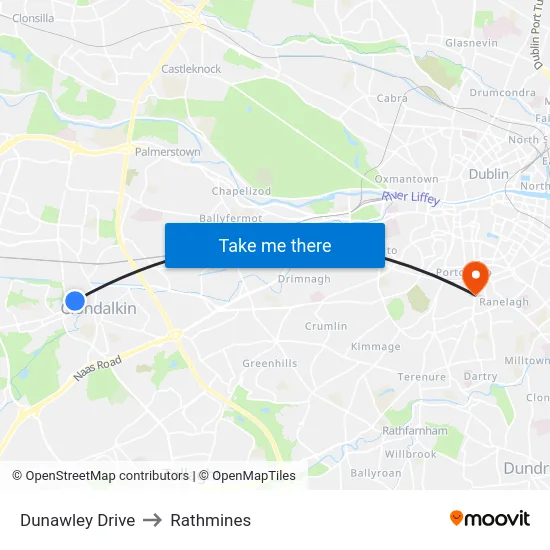 Dunawley Drive to Rathmines map