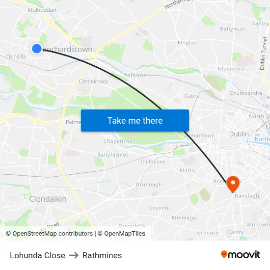 Lohunda Close to Rathmines map