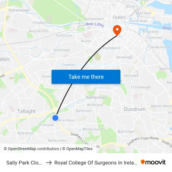 Sally Park Close to Royal College Of Surgeons In Ireland map