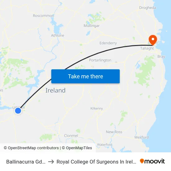 Ballinacurra Gdns to Royal College Of Surgeons In Ireland map