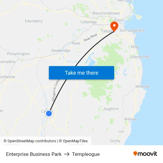 Enterprise Business Park to Templeogue map