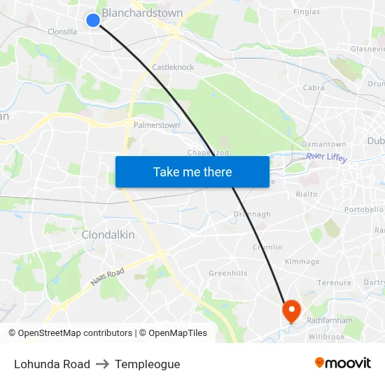 Lohunda Road to Templeogue map