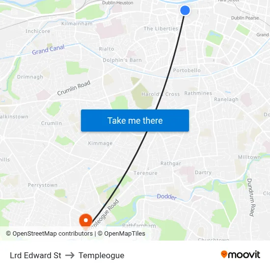 Lrd Edward St to Templeogue map