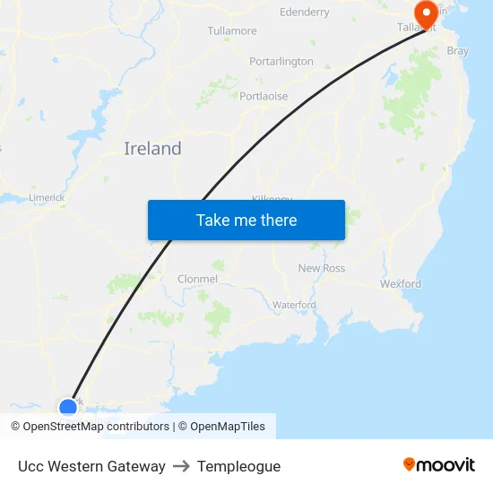 Ucc Western Gateway to Templeogue map