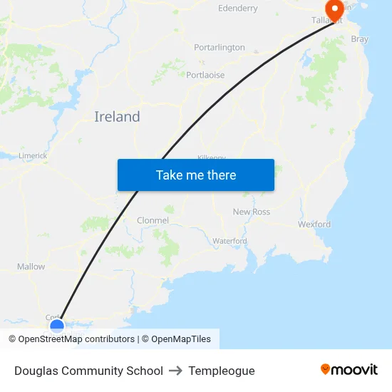 Douglas Community School to Templeogue map