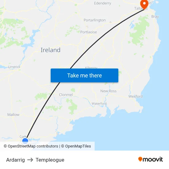 Ardarrig to Templeogue map