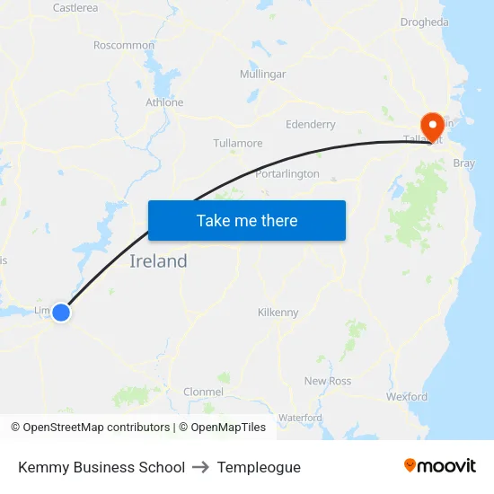 Kemmy Business School to Templeogue map