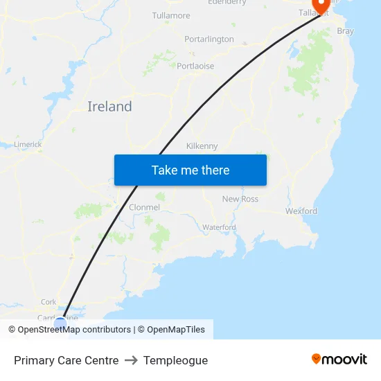 Primary Care Centre to Templeogue map